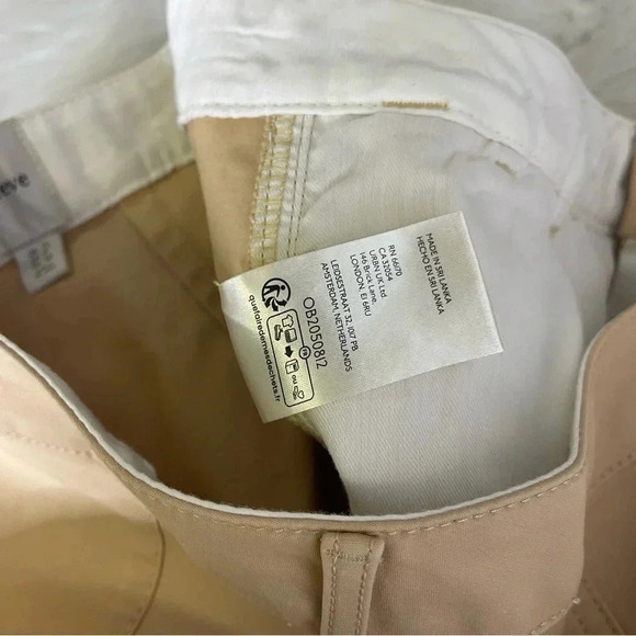 Maeve Curved Cropped Chino Pants Anthropologie Size 8 - Picture 5 of 9